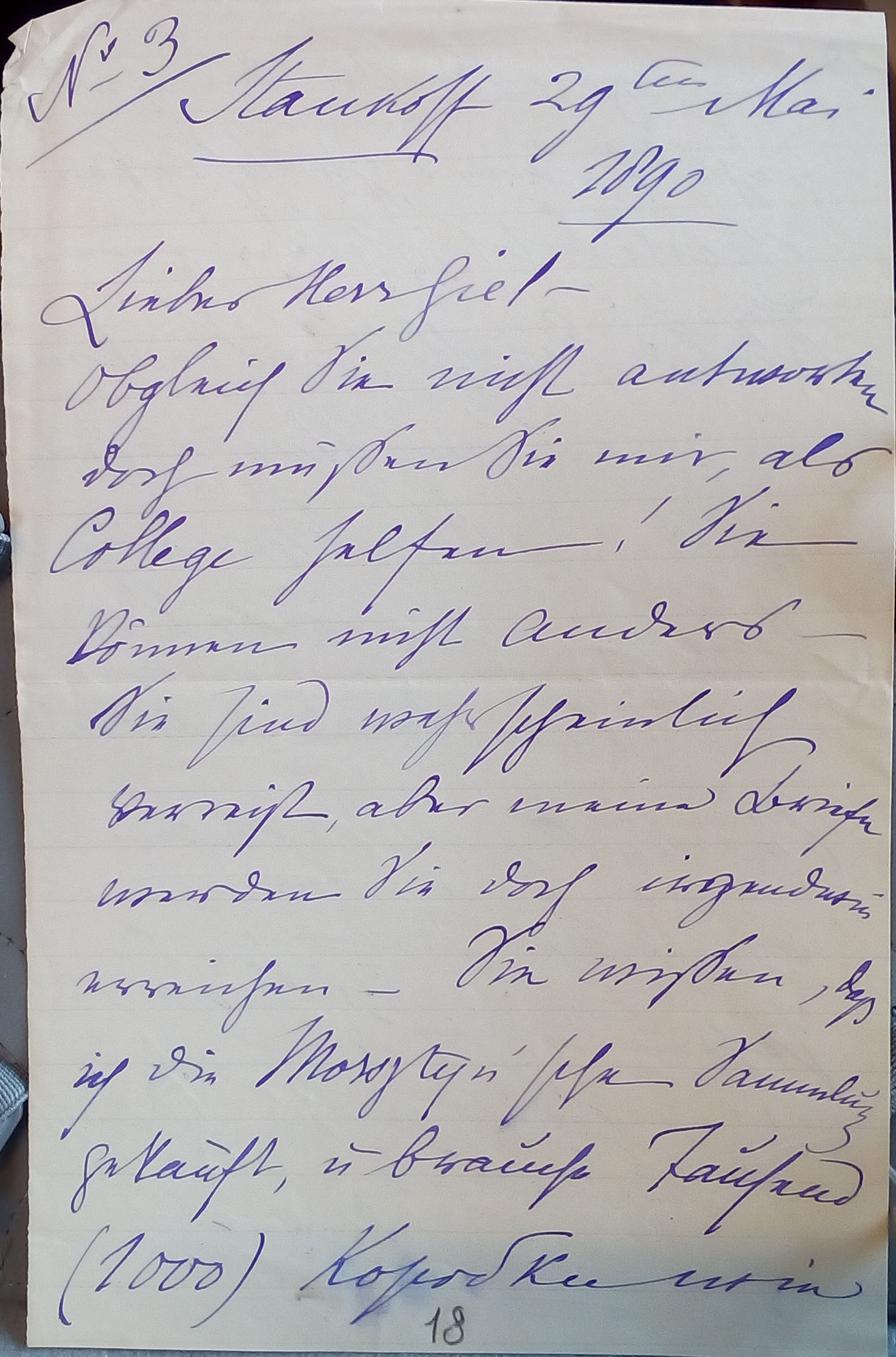 Письма Гуттен-Чапского. ОР РНБ Ф 914 Ед хр 117 Л 18-20.